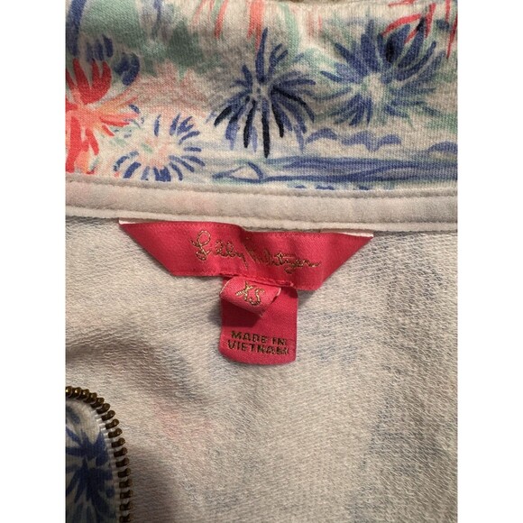 Lilly Pulitzer Janie Embroidered Popover Top Sea to Shining Sea Size XS Sweater - Picture 3 of 8